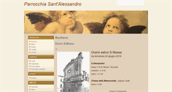Desktop Screenshot of parrocchiasantalessandro.com