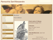 Tablet Screenshot of parrocchiasantalessandro.com